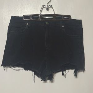 Aerie Distressed Daydream Denim Short Size L